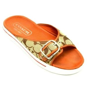 Almost brand new Coach Bonny slides